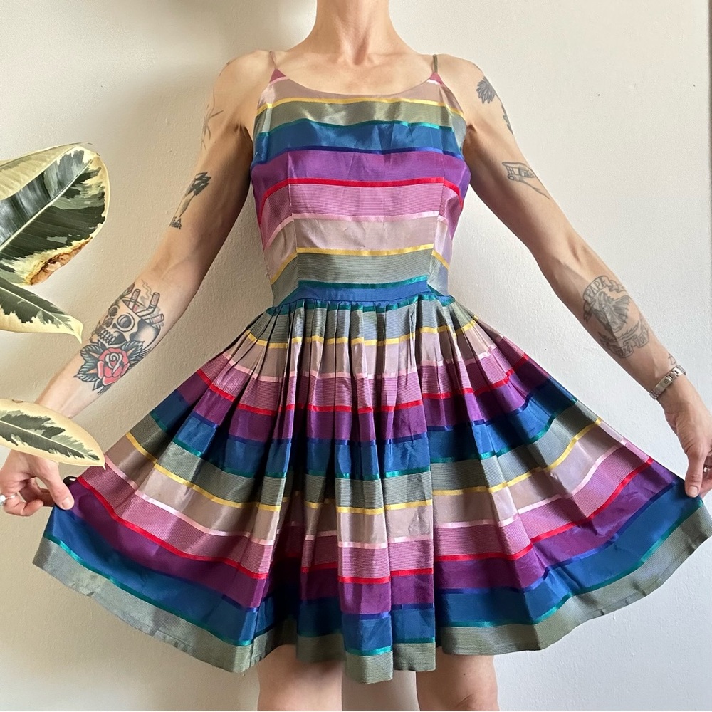 60's Technicolor Dream Dress - Picture 2 of 13